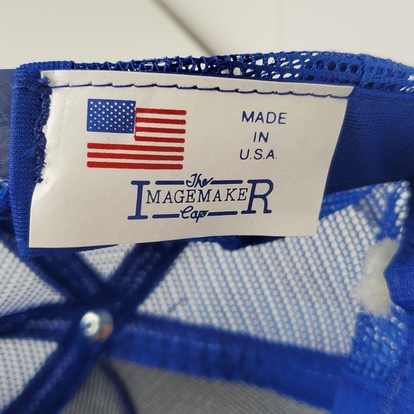 VTG 80s Marshalltown Construction Company Snapback Cap Mesh Trucker Hat Foam USA - Picture 8 of 9